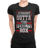 Ice Hockey Penalty Humor Hockey Lover Ladies Fitted T-shirt | Artistshot