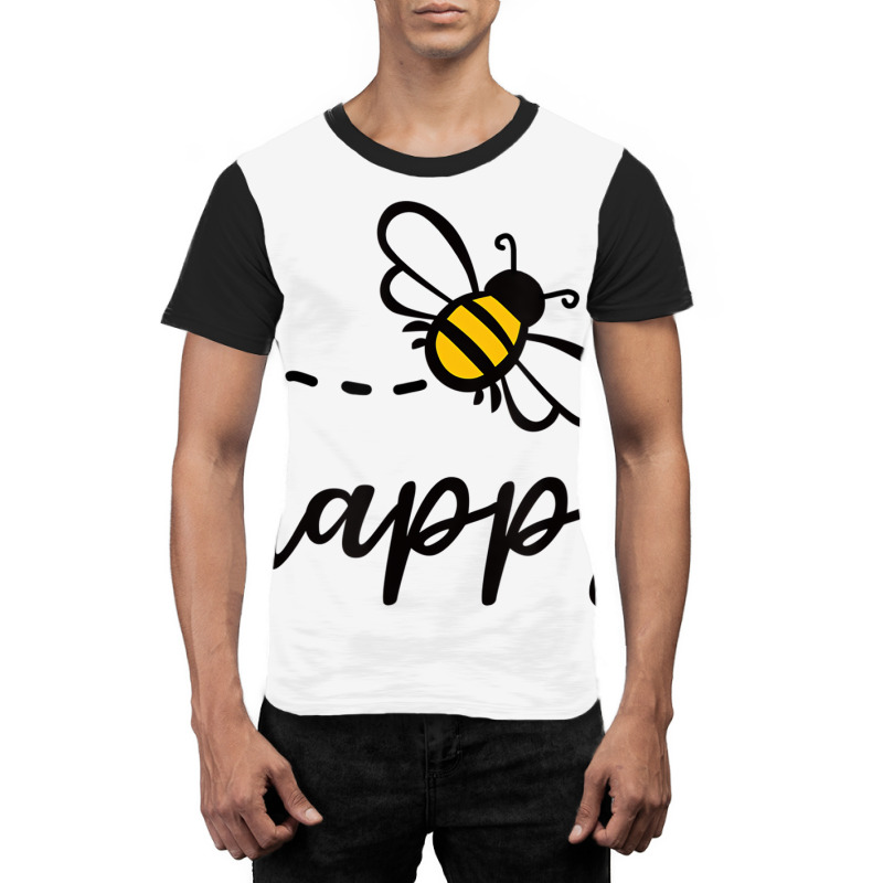 Be Happy Be Kind   Bee Happy, Inspirational, Motiv Graphic T-shirt | Artistshot