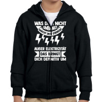 Electronics Technician Electricity Electrician (4) Youth Zipper Hoodie | Artistshot