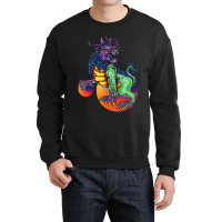 Retro Japan Dragon Crewneck Sweatshirt | Artistshot