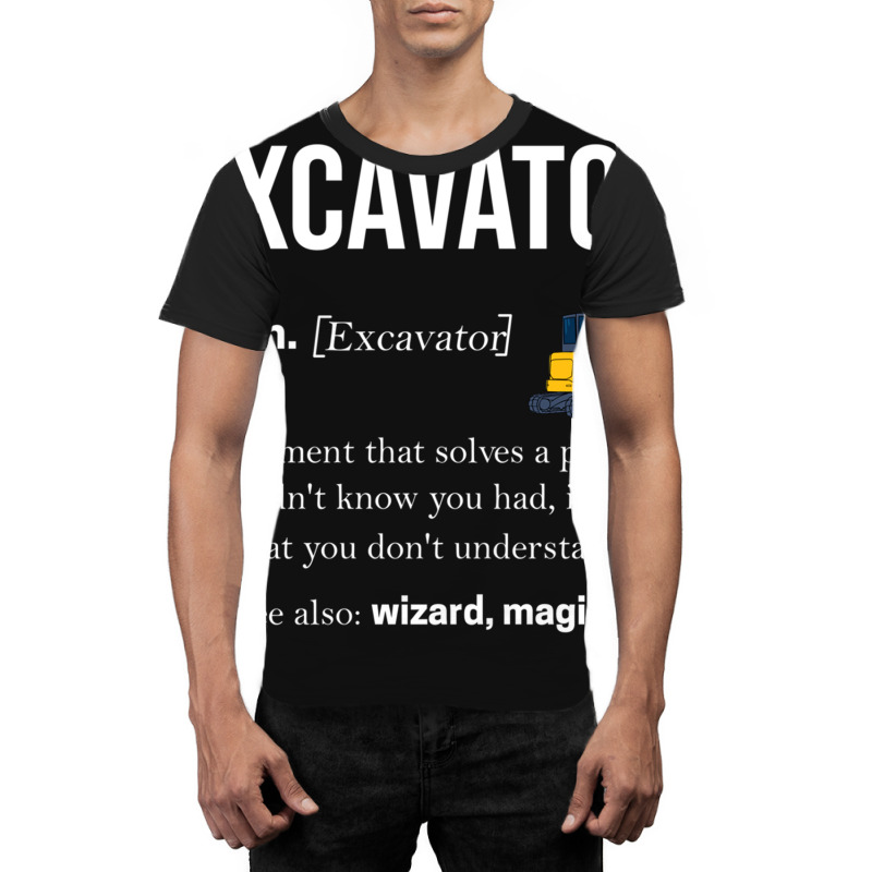 Excavator Construction Work Road Construction (9) Graphic T-shirt by ChuArt. | Artistshot