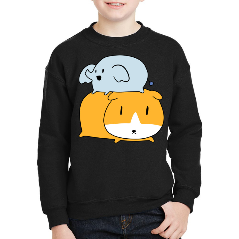 Little Elephant And Guinea Pig Youth Sweatshirt | Artistshot