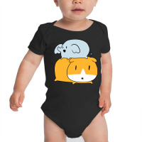 Little Elephant And Guinea Pig Baby Bodysuit | Artistshot