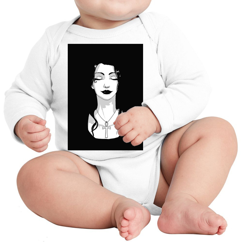 Minimal Death Long Sleeve Baby Bodysuit by kentwilson | Artistshot