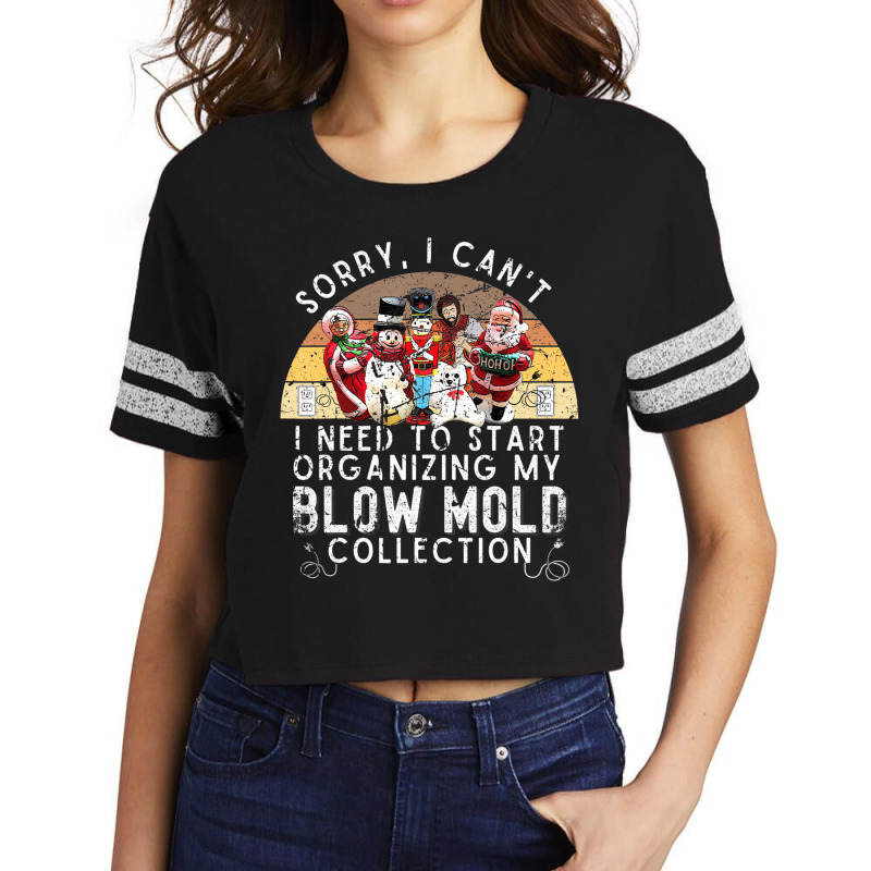 Sorry I Can't, I Need To Organize My Blow Mold Col Scorecard Crop Tee by bettincam | Artistshot