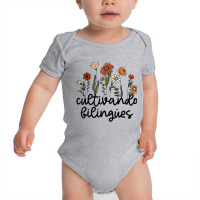 Cultivando Bilingues Dual Language Crew Bilingual Baby Bodysuit | Artistshot