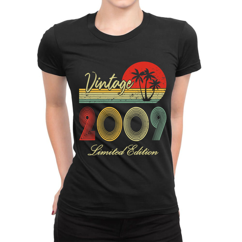 13 Years Old Gift Vintage 2009 Limited Edition 13t Ladies Fitted T-Shirt by krumsiek | Artistshot