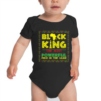 Black History King Chess Piece Saying African Amer Baby Bodysuit | Artistshot