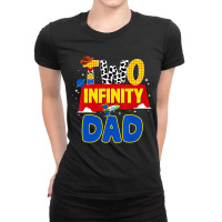 Cowboy Dad Two Infinity And Beyond Birthday Decora Ladies Fitted T-shirt | Artistshot