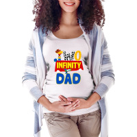 Cowboy Dad Two Infinity And Beyond Birthday Decora Maternity Scoop Neck T-shirt | Artistshot