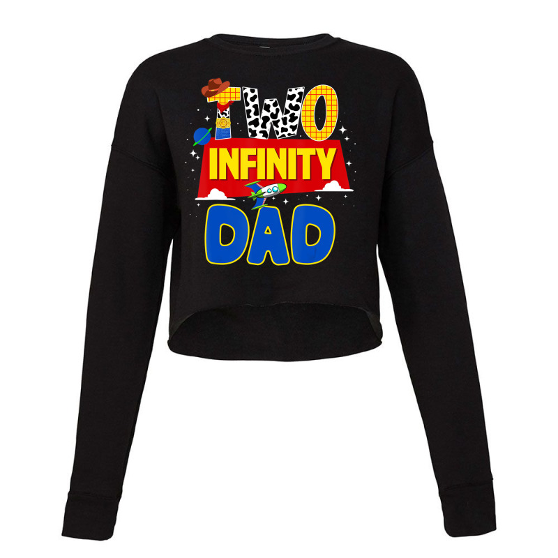 Cowboy Dad Two Infinity And Beyond Birthday Decora Cropped Sweater by validokel | Artistshot