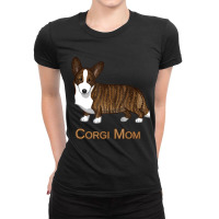 Black Tan Brindle Cardigan Welsh Corgi Mom Dog Lov Ladies Fitted T-shirt | Artistshot