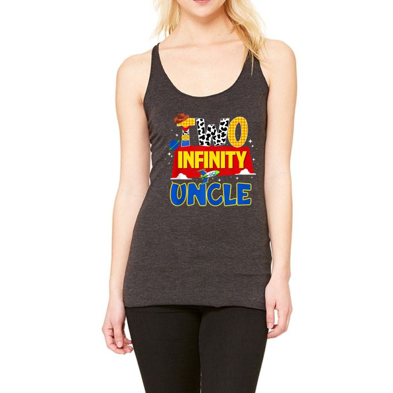 Cowboy Uncle Two Infinity And Beyond Birthday Deco Racerback Tank by scrabeck | Artistshot