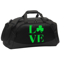 St Patricks Day T  Shirt St Patricks Day Love Irel Active Duffel | Artistshot