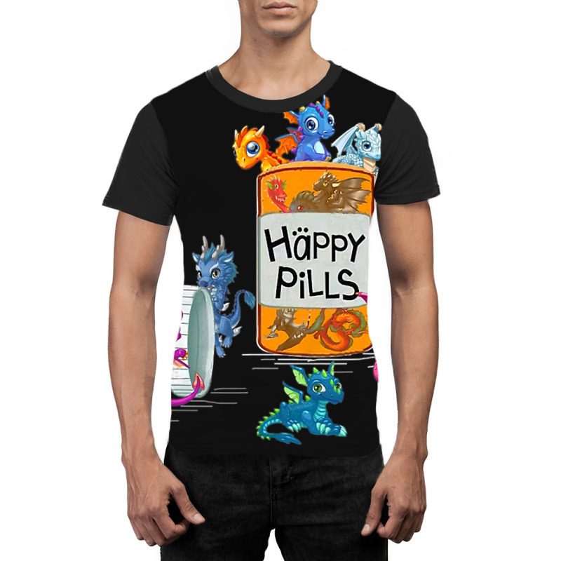 Dragon Pills Happy Medicine Graphic T-shirt by whoretacarpal | Artistshot