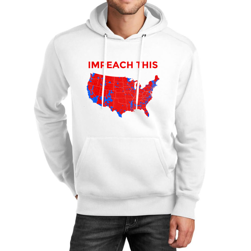 Love Potus President Donald Trump Map Try To Impea Unisex Hoodie | Artistshot