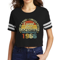 56 Years Old Gifts Legend Since October 1966 56th Scorecard Crop Tee | Artistshot