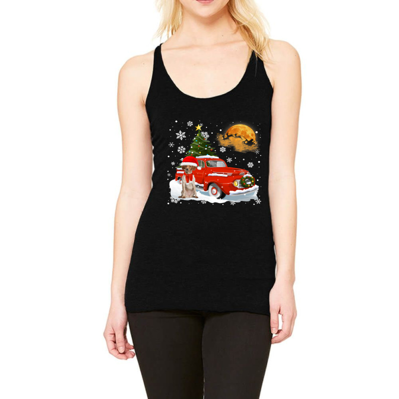 Brittany Vintage Wagon Red Truck Christmas Tree Pa Racerback Tank by AURRADILLARD | Artistshot