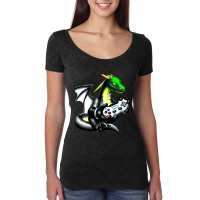 Dragon Video Game Controller Game Players Dragon L Women's Triblend Scoop T-shirt | Artistshot