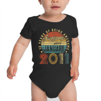 Funny January 2011 Limited Edition 12 Year Old 12t Baby Bodysuit | Artistshot