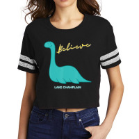 I Believe Champ Sea Monster Lake Champlain Vermont Scorecard Crop Tee | Artistshot