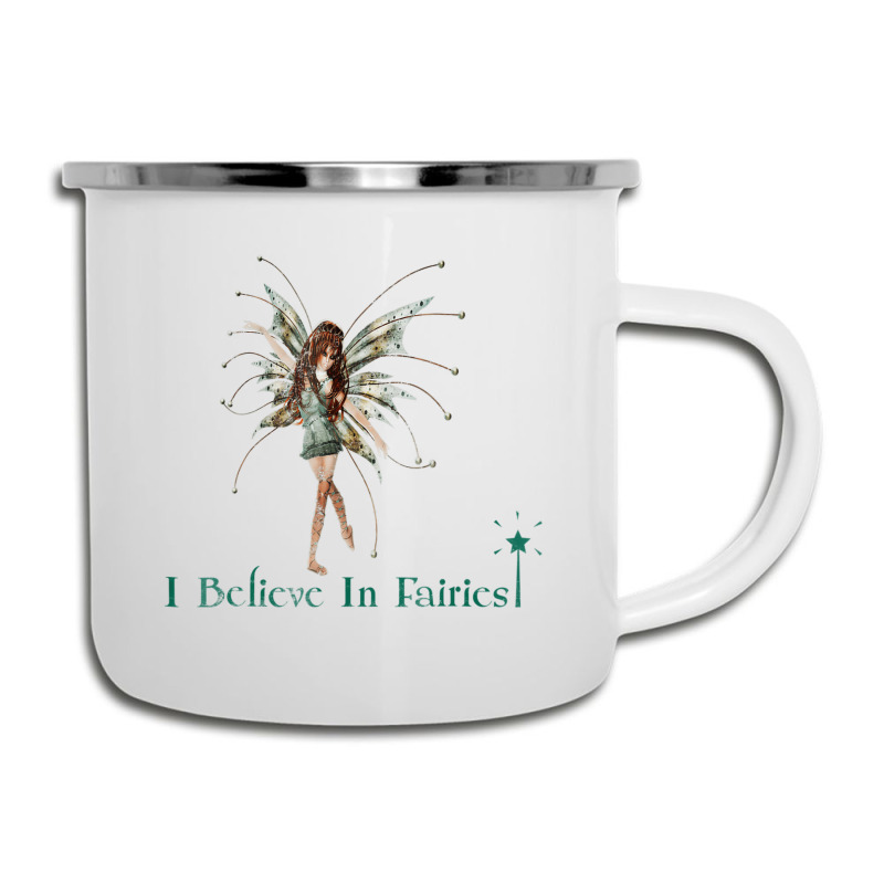 I Believe In Fairies T Shirt Beautiful Fairy With Camper Cup | Artistshot