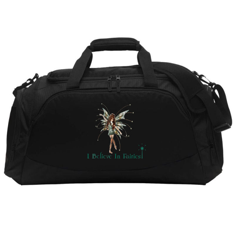 I Believe In Fairies T Shirt Beautiful Fairy With Active Duffel | Artistshot