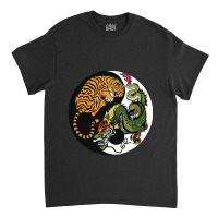 Tiger Dragon Yin Yang Symbol Beautiful Chinese Har Classic T-shirt | Artistshot