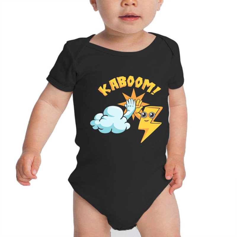 Kaboom Cloud Lightning Electrical Storm Thunder Bo Baby Bodysuit | Artistshot