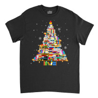 Christmas Library Tree Lights For Librarian And Bo Classic T-shirt | Artistshot