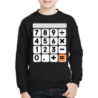 Calculator Easy Halloween Costume For Math Teacher Youth Sweatshirt | Artistshot