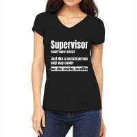 Supervisor Director Boss Manager Coordinator Facil Women's V-neck T-shirt | Artistshot