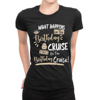 Novelty My Birthday Cruise Funny Cruise Design For Ladies Fitted T-shirt | Artistshot