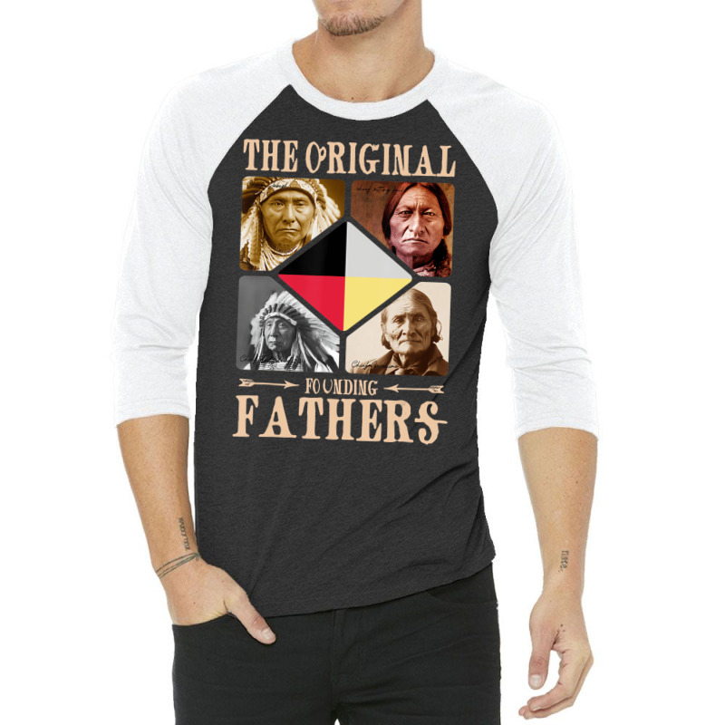 Original Founding Fathers Native American Retro Tr 3/4 Sleeve Shirt | Artistshot