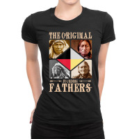 Original Founding Fathers Native American Retro Tr Ladies Fitted T-shirt | Artistshot