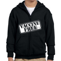 Cool Distressed Anti Vax Anti Vaccine   Vaccine Fr Youth Zipper Hoodie | Artistshot