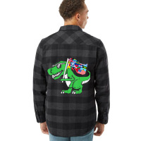 Dinosaur Latin Countries Flag Hispanic Heritage Mo Flannel Shirt | Artistshot