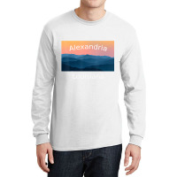 Alexandria Louisiana Mountain Sunset Hometown T Sh Long Sleeve Shirts | Artistshot