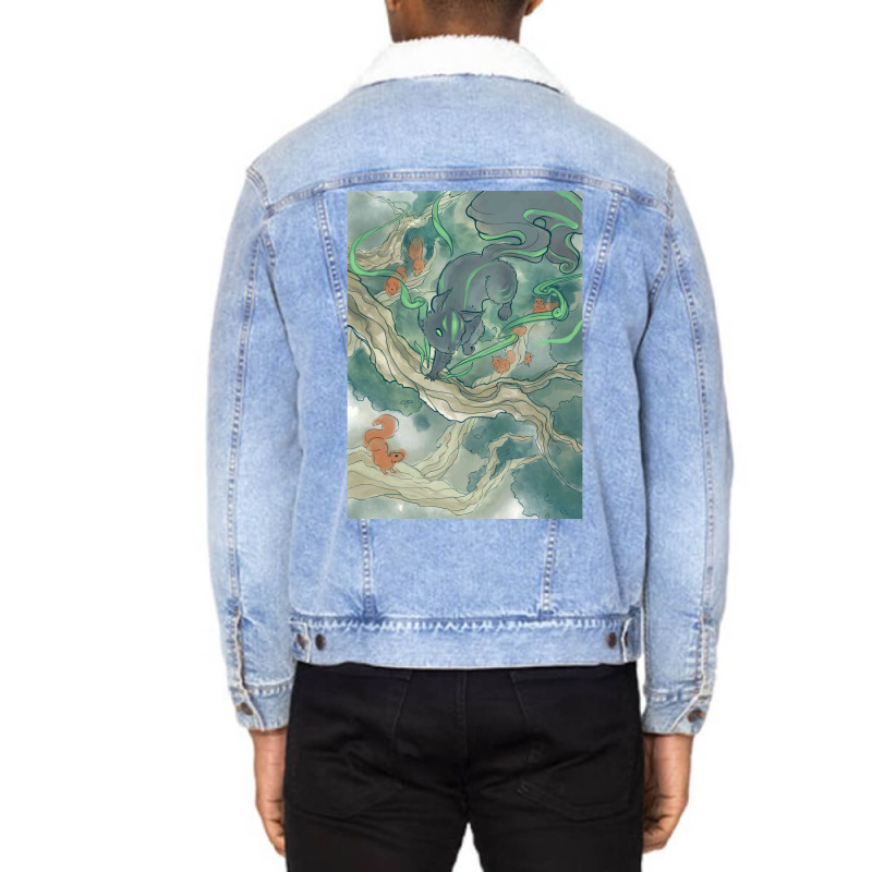 The Squirrel General   Magic The Gathering Inspire Unisex Sherpa-Lined Denim Jacket by slavissweersq | Artistshot