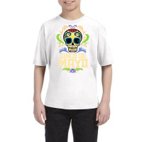 Cinco De Mayo Sugar Skull Mexican Fiesta Dia De Lo Youth Tee | Artistshot