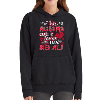 This Alabama Cutie Loves Her Big Al! Fun Football Vintage Hoodie | Artistshot