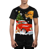 Cavoodle Vintage Wagon Red Truck Christmas Tree Pa Graphic T-shirt | Artistshot