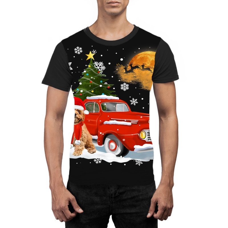 Cavoodle Vintage Wagon Red Truck Christmas Tree Pa Graphic T-shirt by AURRADILLARD | Artistshot