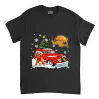 Cavoodle Vintage Wagon Red Truck Christmas Tree Pa Classic T-shirt | Artistshot