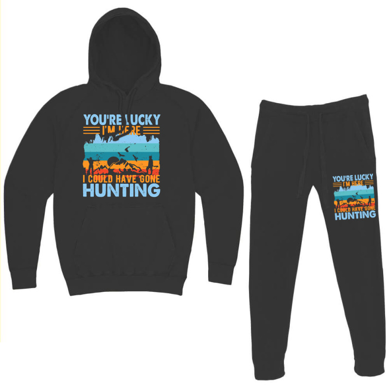 Hunting Bow Gun Hunter Hoodie & Jogger Set | Artistshot