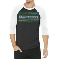 Ugly Christmas Sweater Green 3/4 Sleeve Shirt | Artistshot