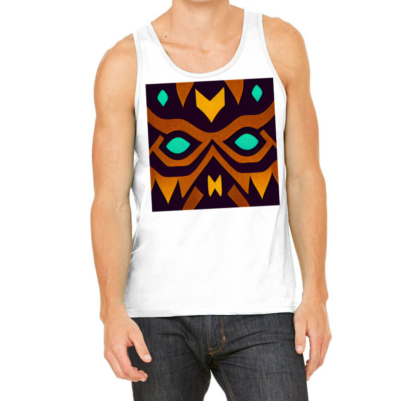 Tribal Fairy Tale Majoras Mask Symmetric Pattern T Tank Top | Artistshot