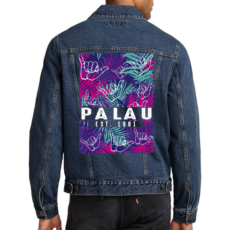 Tropical Palm Palau T Shirt   Palauan Shirt Men Denim Jacket | Artistshot