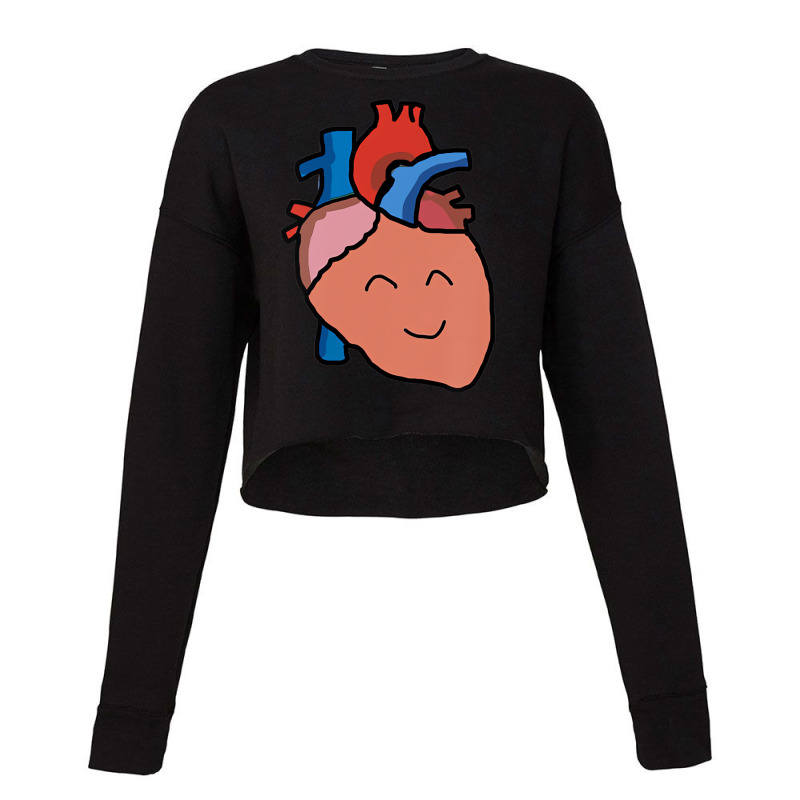 Anatomical Happy Heart Kids Aspiring To Become Car Cropped Sweater by fiddolamuf | Artistshot