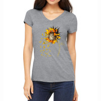 Endometriosis Awareness Sunflower T Shirt Women's V-neck T-shirt | Artistshot